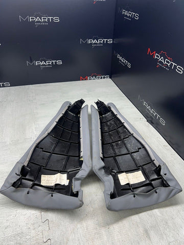 BMW E46 01-05 325ci 330ci M3 Coupe Rear Side Seat Bolsters Grey Gray