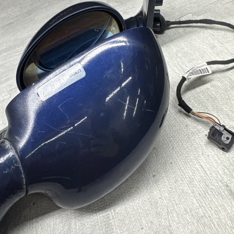 01-06 BMW E46 M3 Side View Door Mirrors Pair Mystic Blue *Notes*