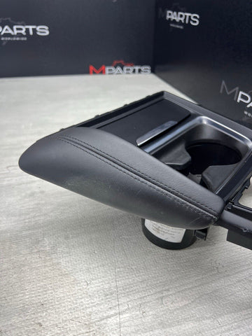 15-20 BMW F80 F82 F83 M3 M4 Front Cup Holder Center Console Leather Trim