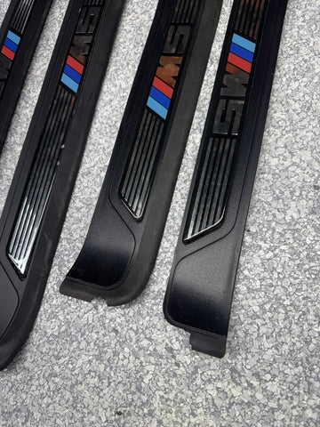 BMW E39 M Sport Door Sill Trim Scuff Plate Set OEM 525 530 540 M-Tech M5 *Cracks