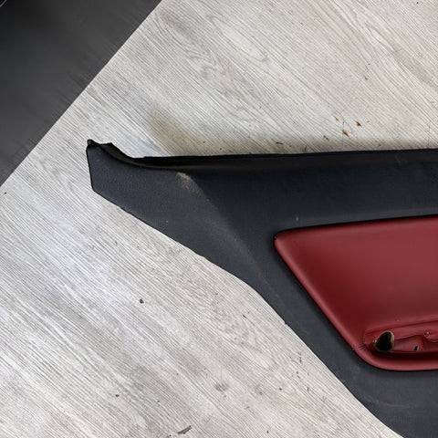 BMW 01-06 E46 M3 COUPE LEFT REAR QUARTER INTERIOR TRIM PANEL IMOLA RED *Notes*