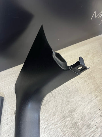 15-18 Porsche Macan Front Door Sills Scuff Plates Trims Covers Black