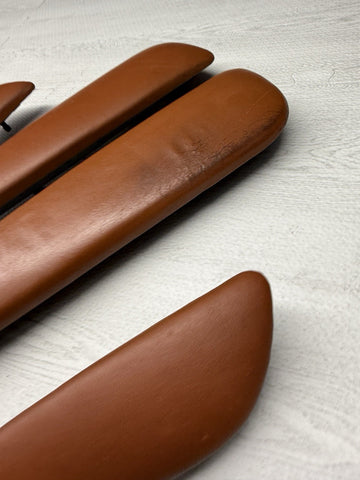 01-06 BMW E46 M3 Convertible Door Upper Arm Rest Armrest Pads Cinnamon