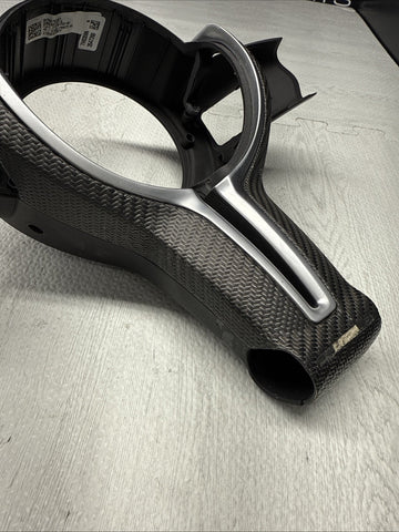 15-21 BMW M2 M3 M4 F87 F80 F82 F83 STEERING WHEEL DRY CARBON TRIM COVER DCT