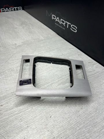 01-06 BMW E46 M3 Convertible Interior Center Shift Shifter Trim Brushed Aluminum