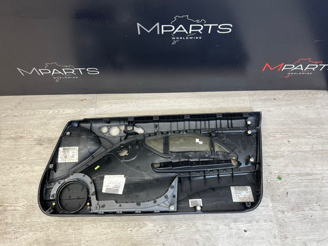 01-06 BMW E46 M3 DRIVER LEFT SIDE DOOR PANEL CARD BLACK OEM