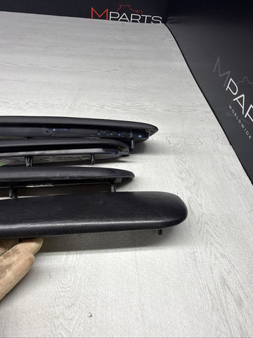 01-06 BMW OEM E46 M3 Coupe Trim Armrest Pads Set Black 8238622