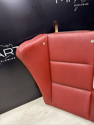 BMW 01-06 E46 M3 Convertible Rear Seat Back Rest Imola Red Leather Backrest
