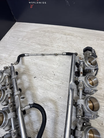 06-10 BMW M5 M6 S85 Individual Throttle Body Assembly ITB Fuel Rail Injectors