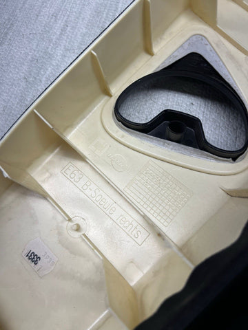 BMW 06-10 E63 645 650 M6 Coupe B Pillar Trims Covers Panels Alcantara Set OEM