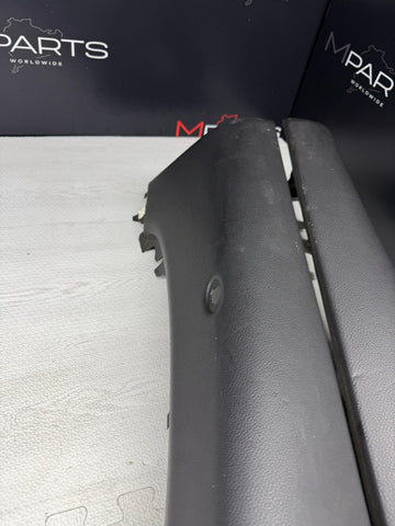 BMW 01-06 E46 325 330 M3 OEM Convertible Rear Top Lateral Trims Panels Black