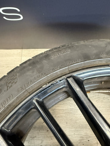 NISSAN GTR R35 FRONT & REAR SET ALLOY WHEELS RIMS BLACK OEM STAGGERED