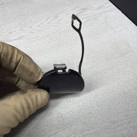 01-06 BMW E46 M3 Rear Tow Hook Eye Cover 2695273 CARBON BLACK
