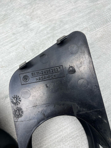 2000-2003 BMW E39 M5 FRONT LOWER FOG LIGHT GRILLES TRIMS OEM 51112496283