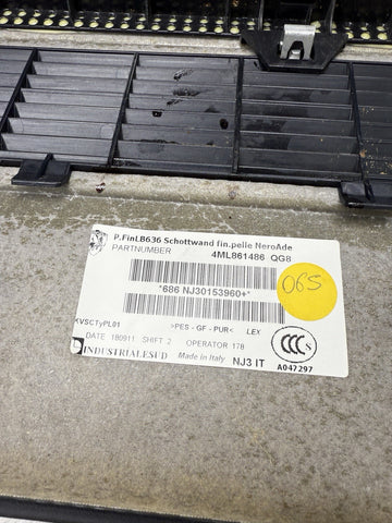 Rear Trunk Luggage Cargo Compartment Cover Trim Panel 4ML861486 Lamborghini Urus