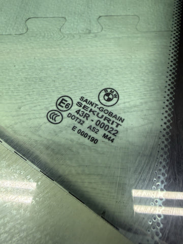07-13 OEM BMW E93 335 M3 Convertible Rear Right Passenger Side Window Glass