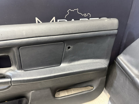 95-99 BMW E36 M3 COUPE SPORT VADER SEATS BLACK LEATHER OEM SET