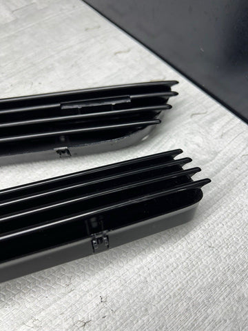 01-06 BMW E46 M3 Gloss Black Fender Vents Grilles Grills Trims NO EMBLEMS