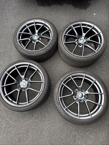 OEM 15-20 BMW F80 F82 F83 F87 M2 M3 M4 CS Wheels Rims Style 763M Orbit Grey