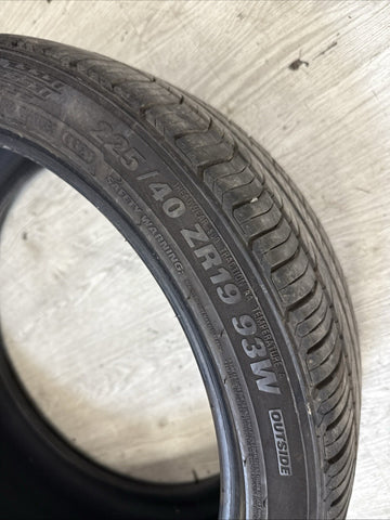 2021 Tire Kumho Ecsta PA51 225/40/19 225 40 19 93W A/S High Performance 8-9/32