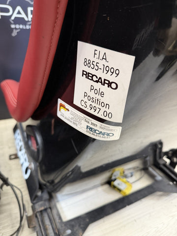 BMW E46 M3 01-06 Recaro Pole Position CS Seats Reupholstered Imola Red  *Notes*