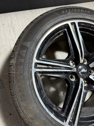 18” 2024 2025 FORD MUSTANG 18x8 5 SPOKE WHEEL RIM OEM Black PR3C1007AA *DENT