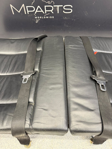 95-99 BMW E36 M3 Rear Folding Seat Backrest Pair Black Nappa Set OEM *Notes*