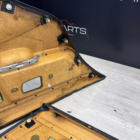 91-98 BMW E36 325 328 M3 SEDAN Rear Left Right Side Door Panels Cards Black OEM