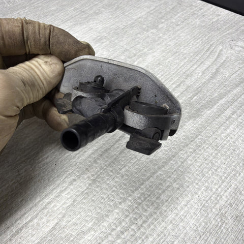 01-06 BMW E46 M3 Right Passenge Head Light Washer Jet Cover 8256180 Alpine White