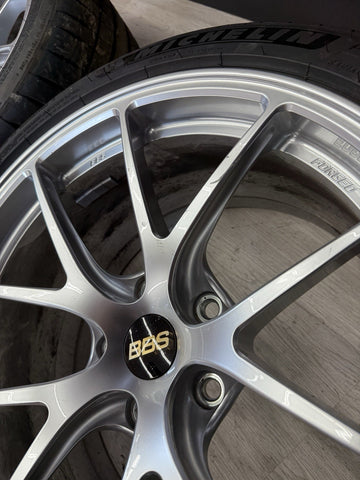 BBS JAPAN RI-A 18x9.5 ET23 18x10.5 ET37 Diamond Silver Set 16-21 BMW F87 M2