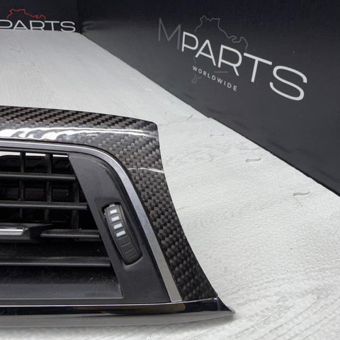 2015-2020 BMW M4 M3 LH DRIVER SIDE OUTER CARBON FIBER AIR VENT OEM 9218549