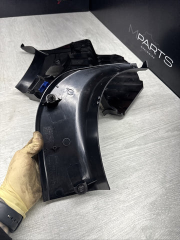 01-06 BMW E46 M3 Left Right Kick Dead Pedals Covers Trims Panels Genuine Black