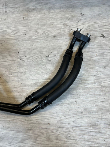 01-06 BMW E46 M3 S54 ENGINE OIL COOLER LINES 17222283209 2283209 ORIGINAL