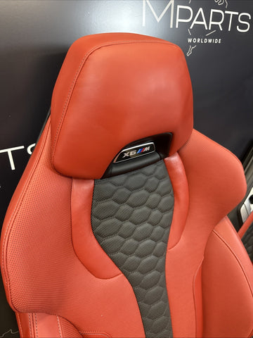 20-25 BMW G06 F96 X6M Original Sakhir Orange Interior Seats Complete