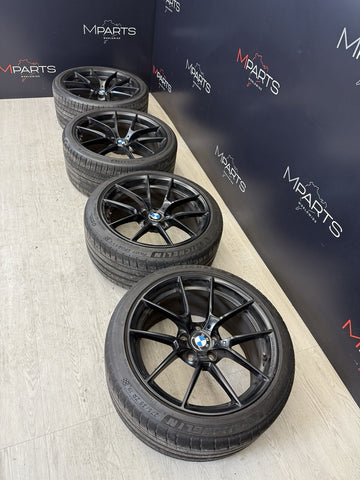 OEM 15-20 BMW F80 F82 F83 F87 M2 M3 M4 CS Wheels Rims Genuine Style 763M Black