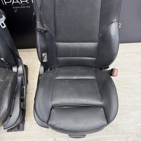 01-06 BMW E46 M3 Convertible Interior Front Non Heated Seats Black *Notes*