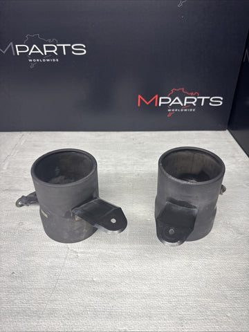 Ferrari 488 Spider Rear Muffler Exhaust Pipe Tips Set Pair Factory OEM Black