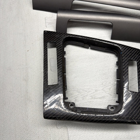 01-06 BMW E46 M3 Coupe Interior Armrests Trim Set Titan Shadow Black *Notes*