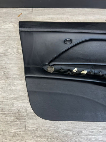 01-06 BMW E46 M3 DRIVER LEFT SIDE DOOR PANEL CARD BLACK OEM