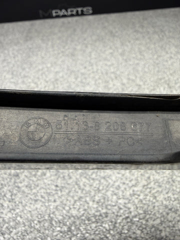 01-06 BMW E46 M3 Headlight Lower Trim Moulding Left Driver OEM 8208677 Jet Black