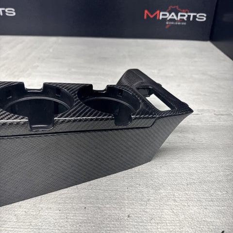 01-06 BMW E46 330 328 325 M3 COUPE BLACK CENTER CONSOLE COIN TRAY CARBON FIBER