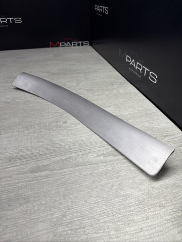 01-06 BMW E46 M3 Interior Right Dash Trim Brushed Aluminum *Broken Tab / Dents