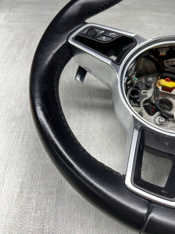 2015-2023 PORSCHE MACAN STEERING WHEEL W/ SHIFT PADDLES 30K MILES