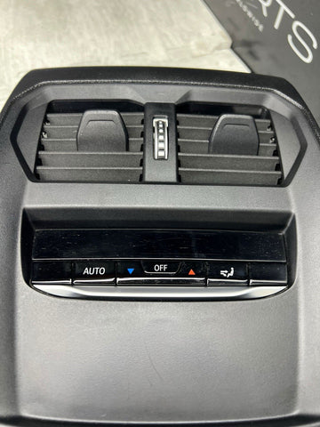 BMW 21-26 G20 G26 G82 Rear Center Console Air Vent Heater Switch Panel Black