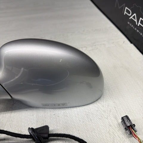 01-06 BMW E46 M3 Side View Door Mirrors Pair Titanium Silver *Notes*