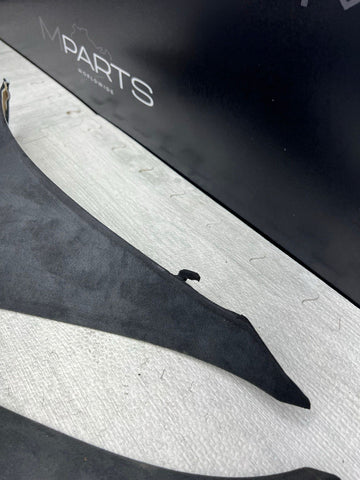 04-10 BMW E63 645 650 M6 Coupe Rear C Pillars Trims Covers Set Alcantara OEM