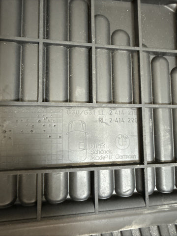 BMW 17-23 G30 530i 540i ALL WEATHER RUBBER FLOOR MAT SET X4 OEM INCOMPLETE