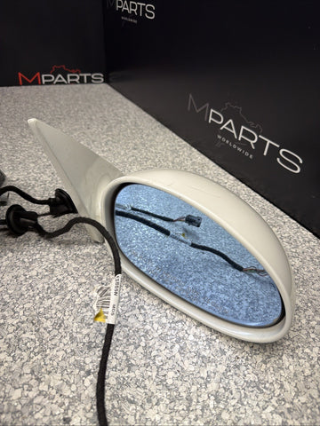 01-06 BMW E46 M3 Side View Door Mirrors Pair Alpine White *Notes*