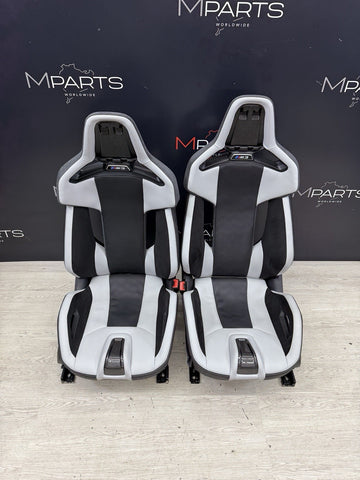 BMW 21-26 G80 M3 Front Silverstone Carbon Bucket Seats Seat Set OEM 600 Miles