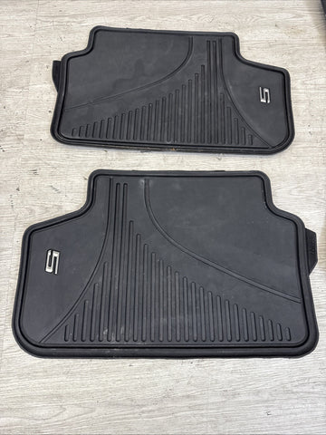 BMW 17-23 G30 530i 540i ALL WEATHER RUBBER FLOOR MAT SET X4 OEM INCOMPLETE